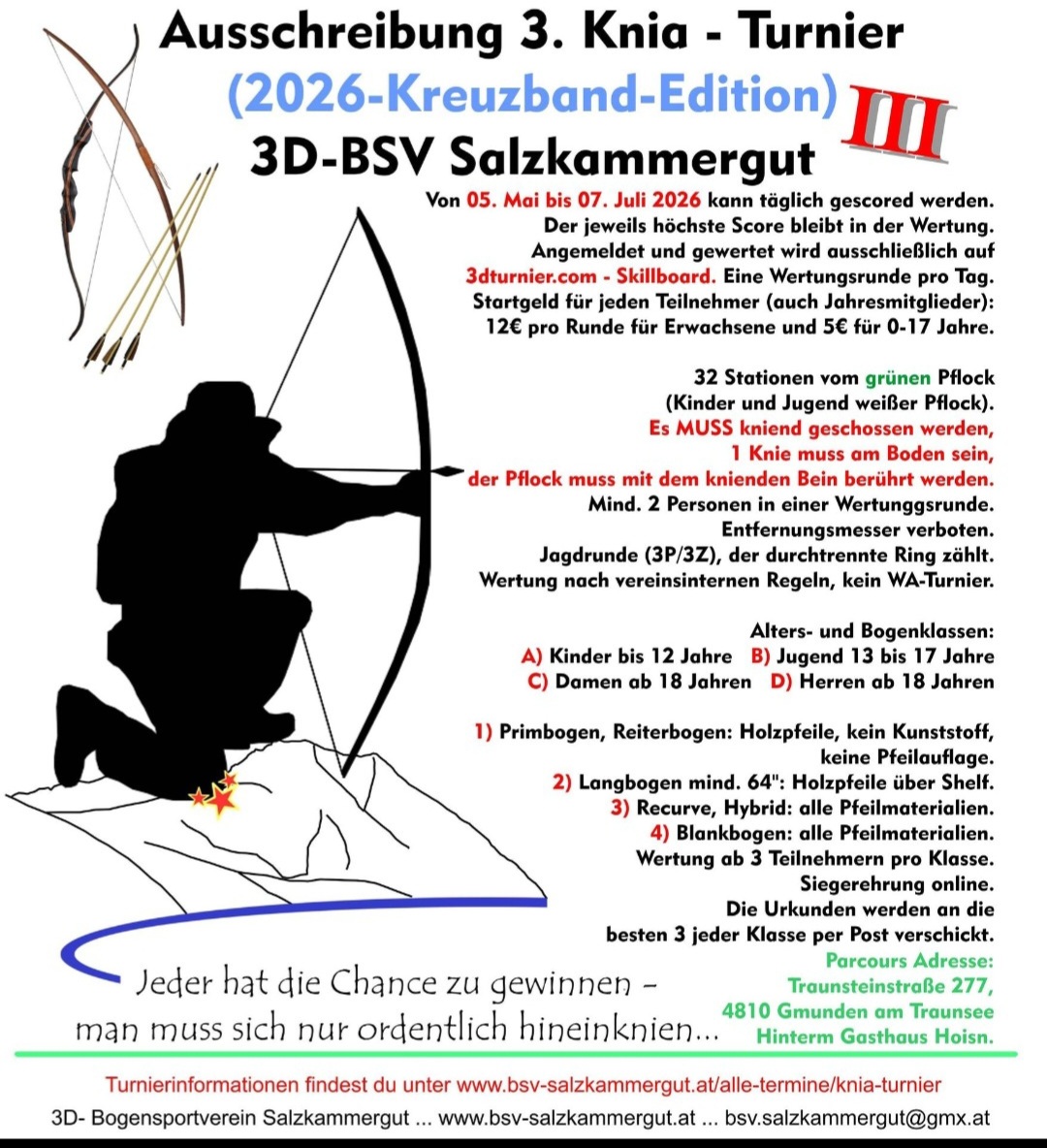 Knia Turnier von 5.5 - 7.7 2026